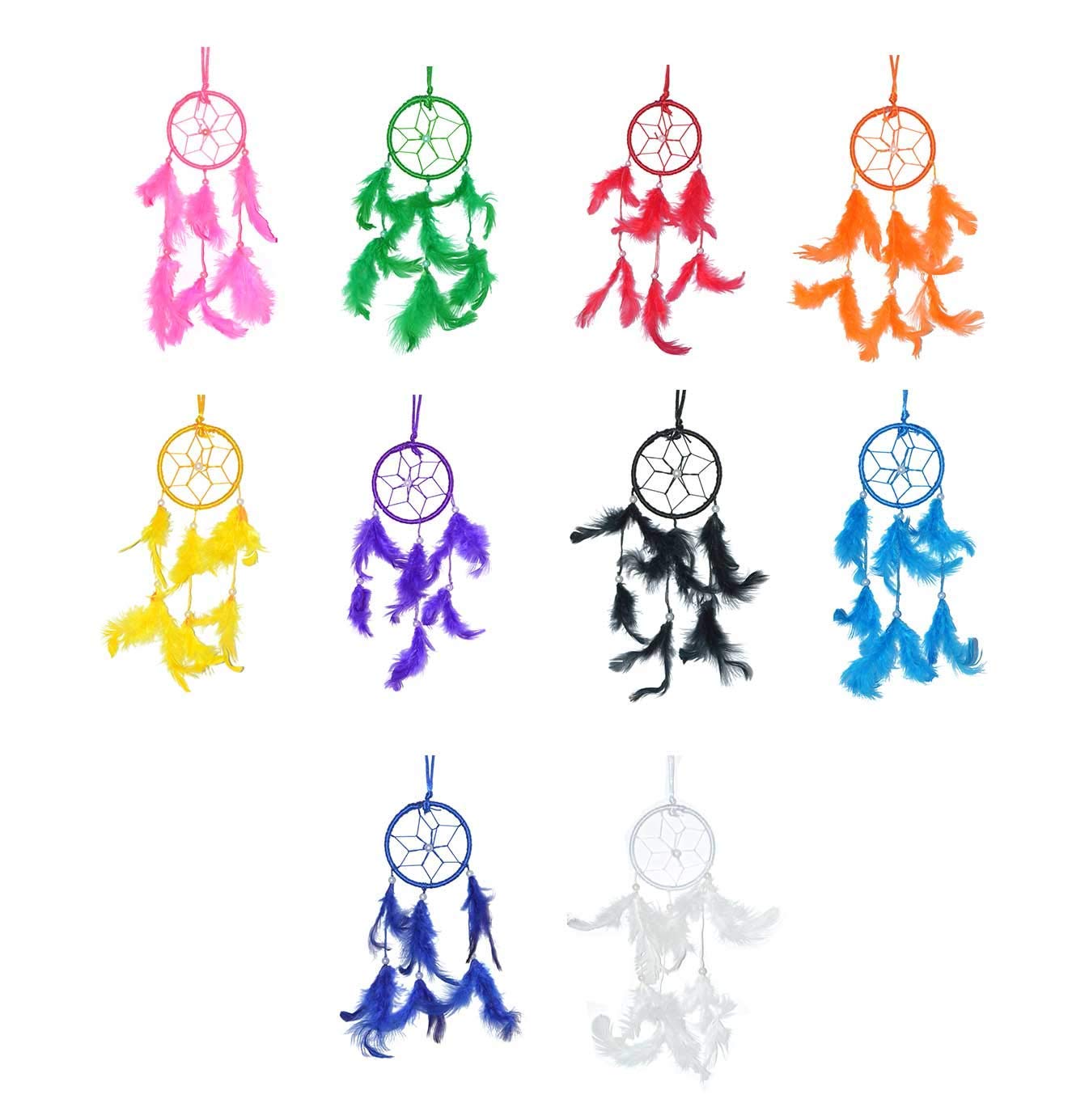 Return Gift for Ladies Woman in Bulk for Pooja Functions Kitty Party Baby Shower haldi cermony Home Decor - Dream catchersm (2.5 inch Dia) (10)-image-13