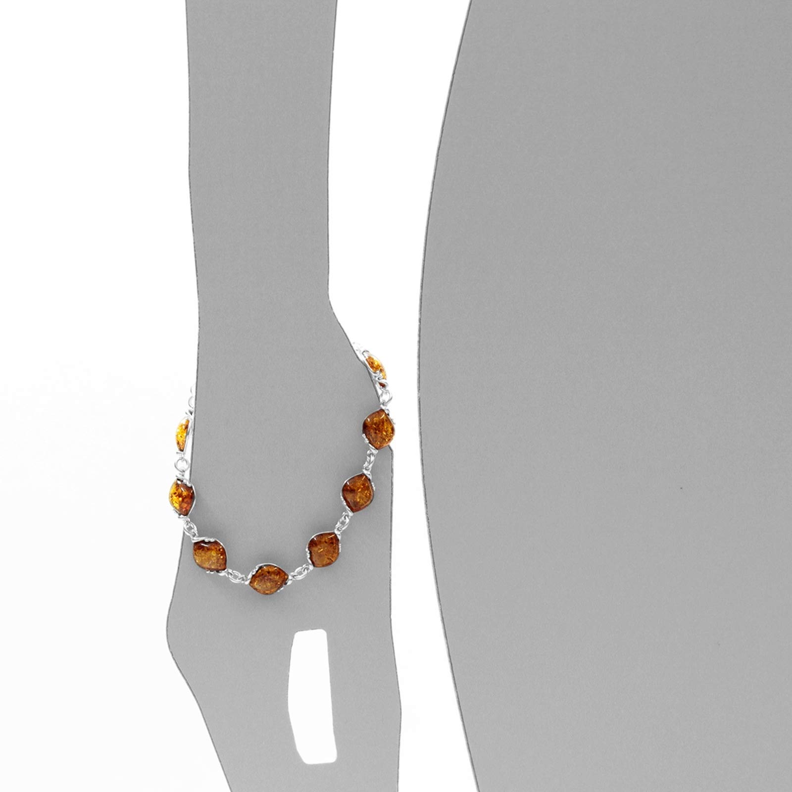 Armband - Sally - Silber 925/000 mit Bernstein