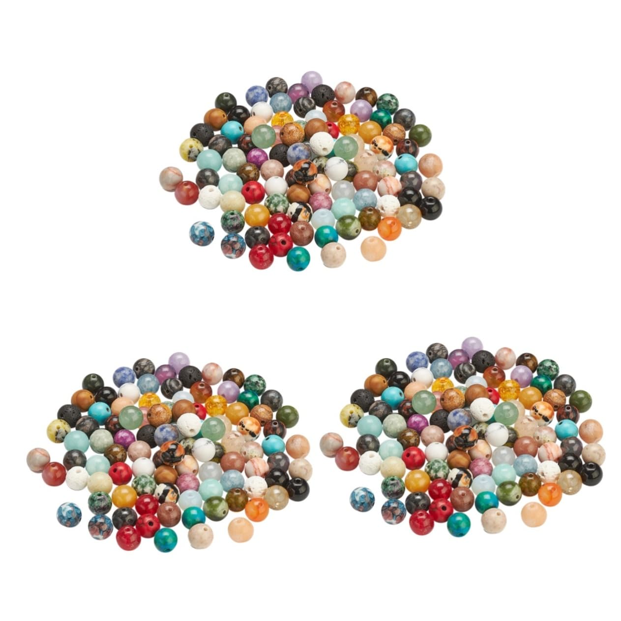 SHINEOFI 150pezzi Perline Colorate Cristallo Naturale Da Kit Per Creazione Gioielli Fai Da Te Per Braccialetti e Decorazioni Domestiche