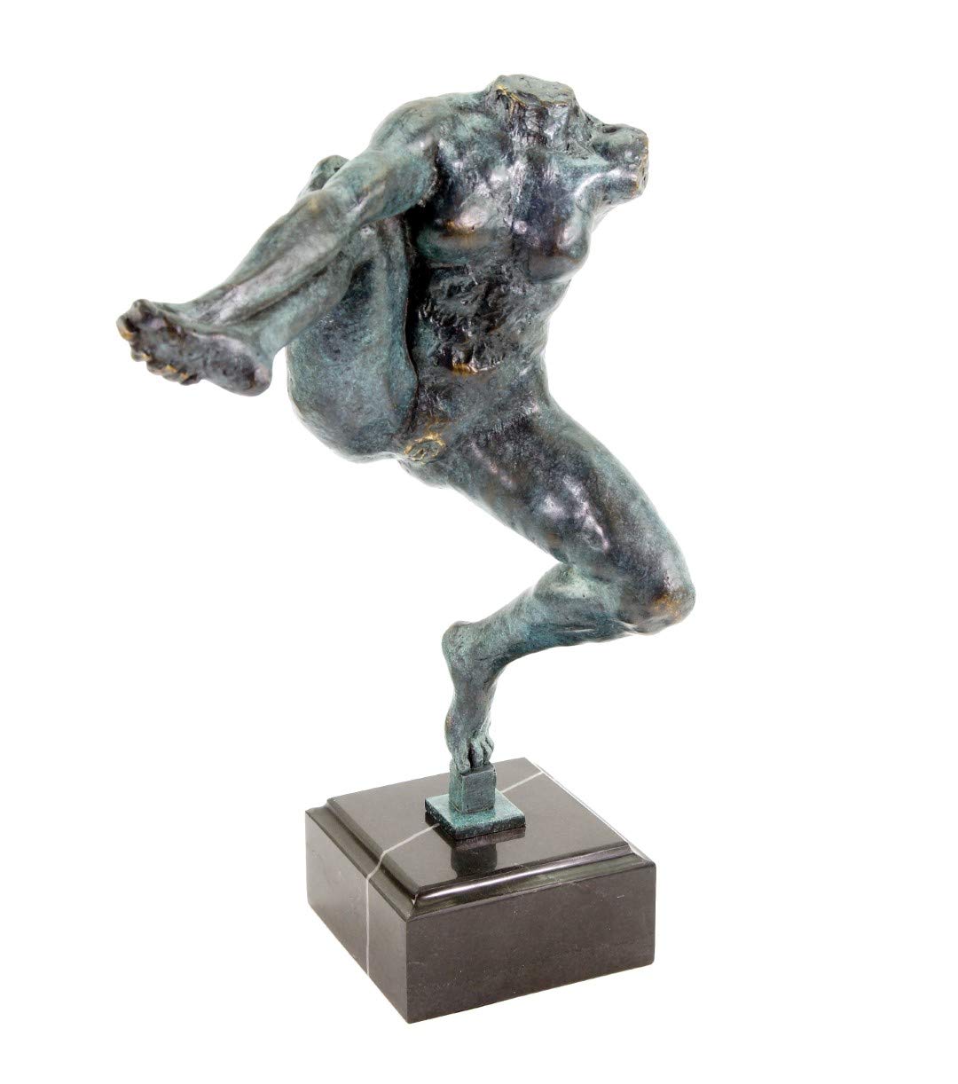 Moderne Bronzestatue - Iris, die Götterbotin (1891) - signiert Auguste Rodin - Musée Rodin Paris - Erotik Akt - Erotische Frauenfigur auf Marmorsockel - 100% Bronze - Kunst kaufen