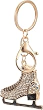 Toddmomy Women's Figure Skating Keyring with Elegant Rhinestones - Compact Accessory for Keys Decoration - 4.5 x 2.0 x 0.6 Inches - Original Gift for Ice Sports Lovers