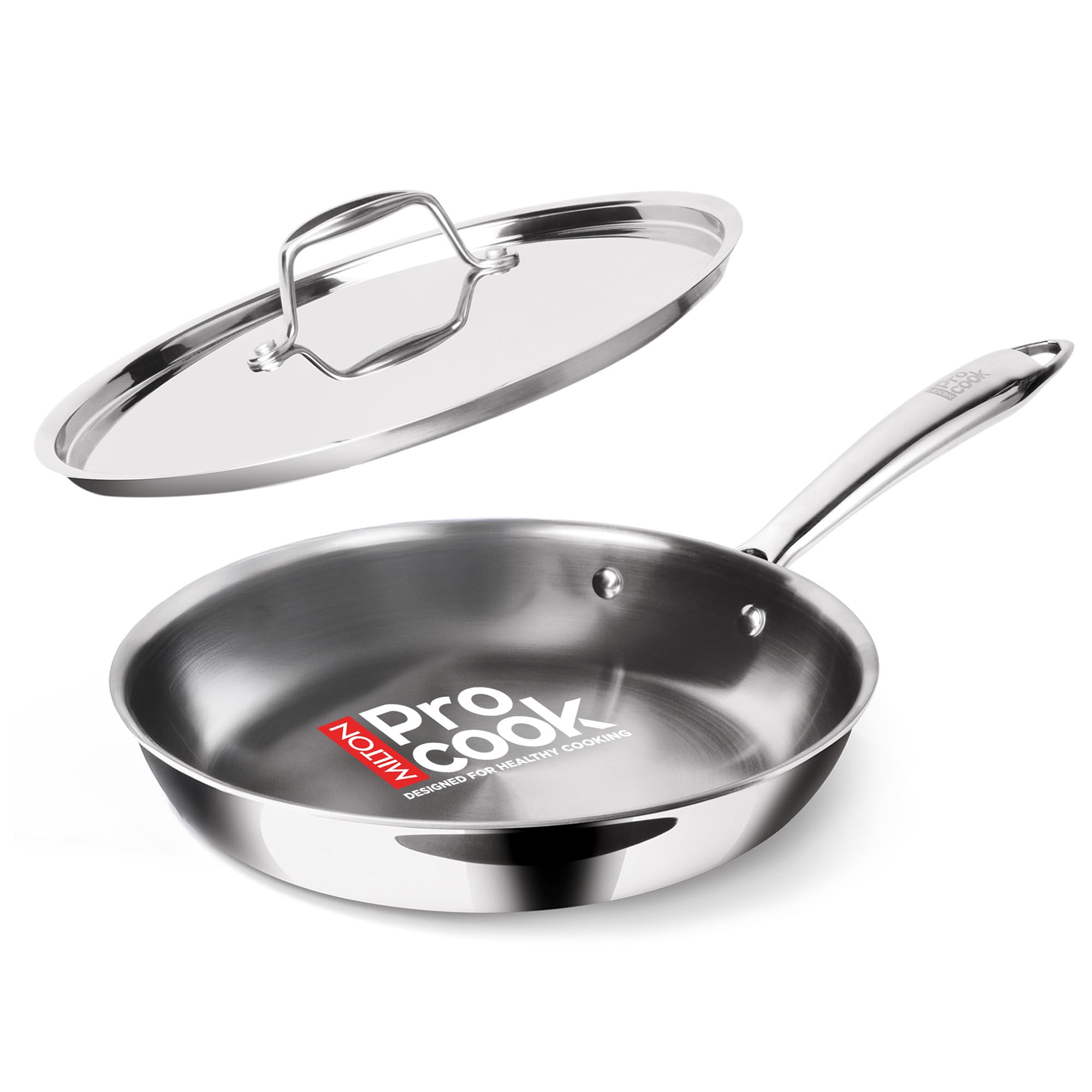 MILTON Pro Cook Triply Stainless Steel Fry Pan -1