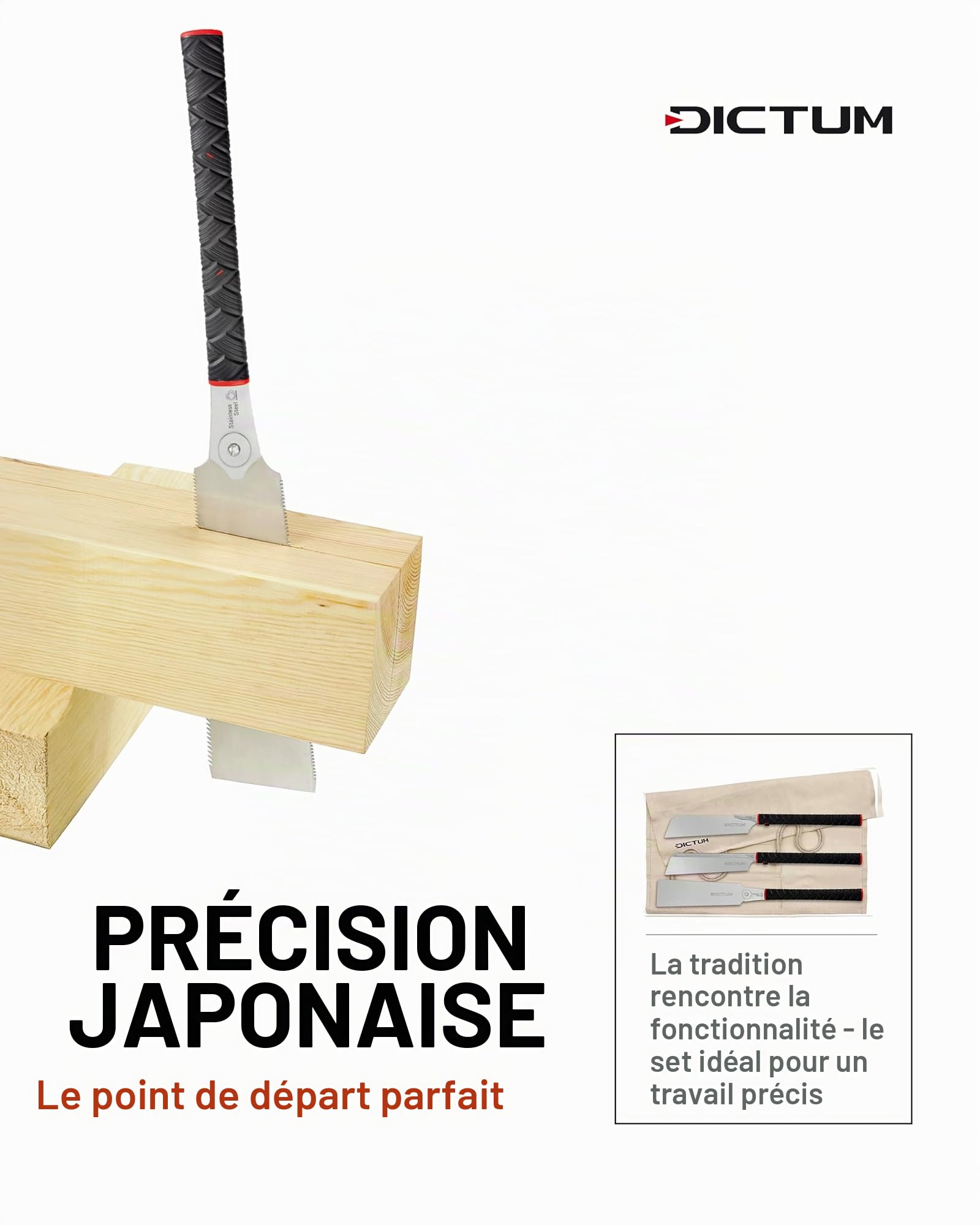 Lot de 3 scies japonaises Power Grip