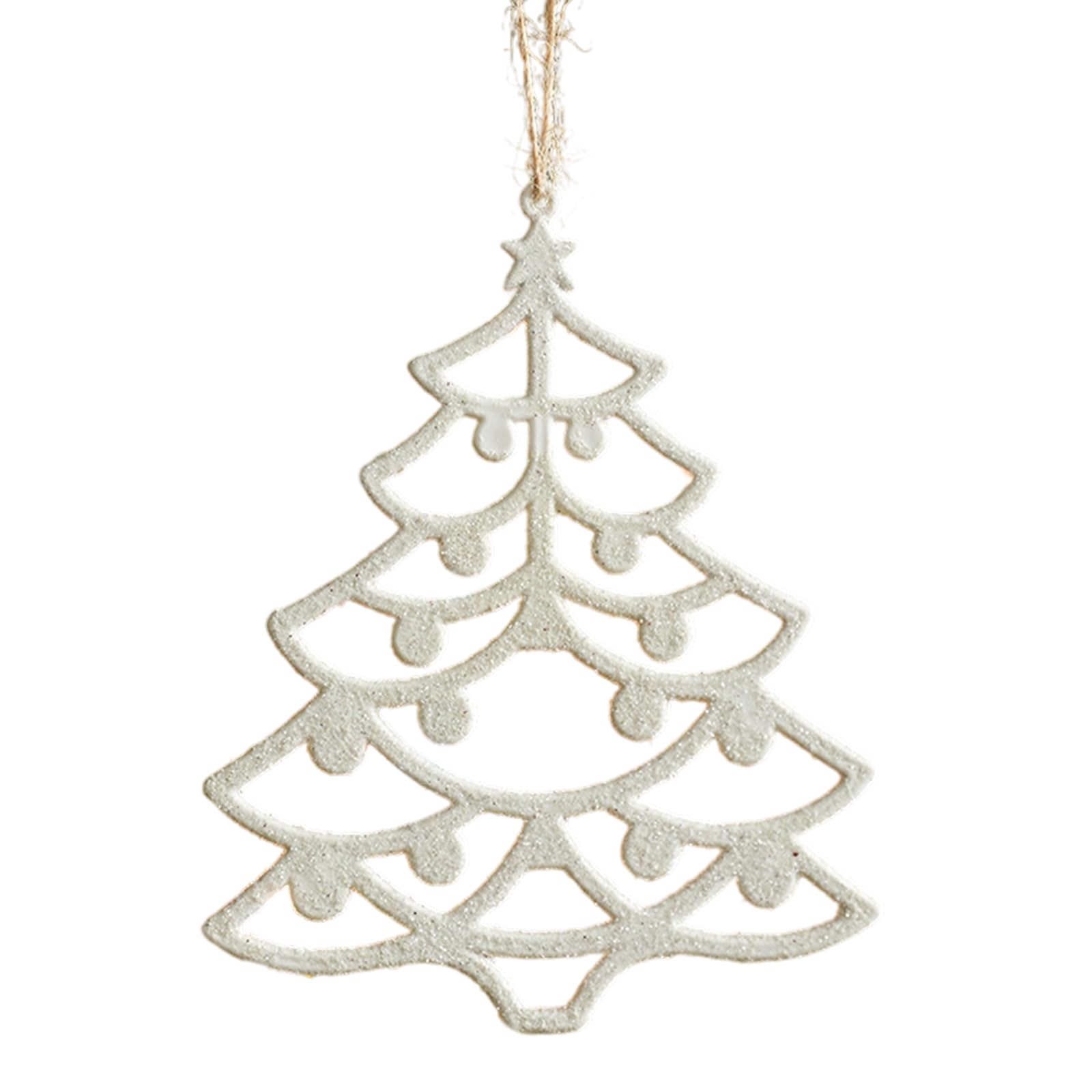 Shatterproof Holiday Tree Decoration Star/Reindeer/Bowknot/Snowflake Shape Hanging Ornament Christmas Tree Decoration Star and Reindeer Ornament