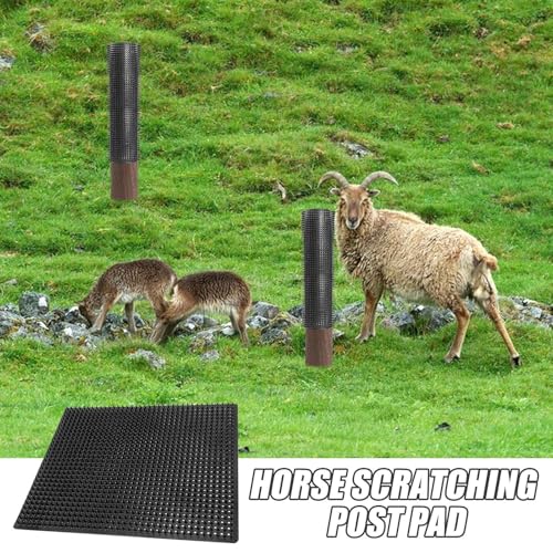 Alfombra rascadora para caballos con conexión modular cepillo resistente de tacto suave para granja 6