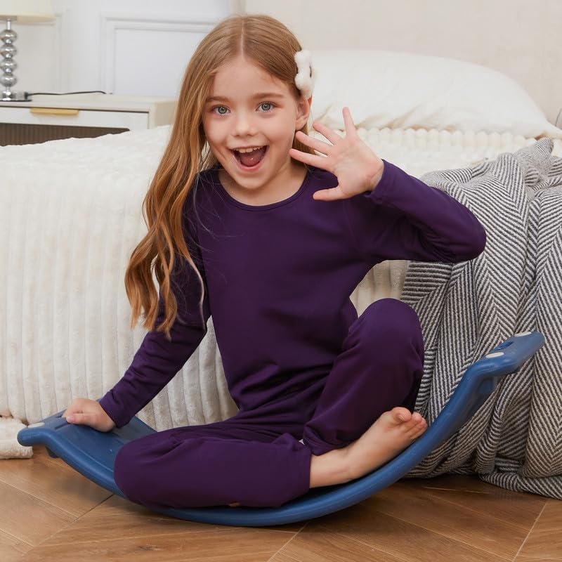 Mirawise Girls Thermal Kids Underwear Long Johns Set Base Layer Long Sleeve Shirts Pants Ski Clothes Fleece Lined Undershirt4