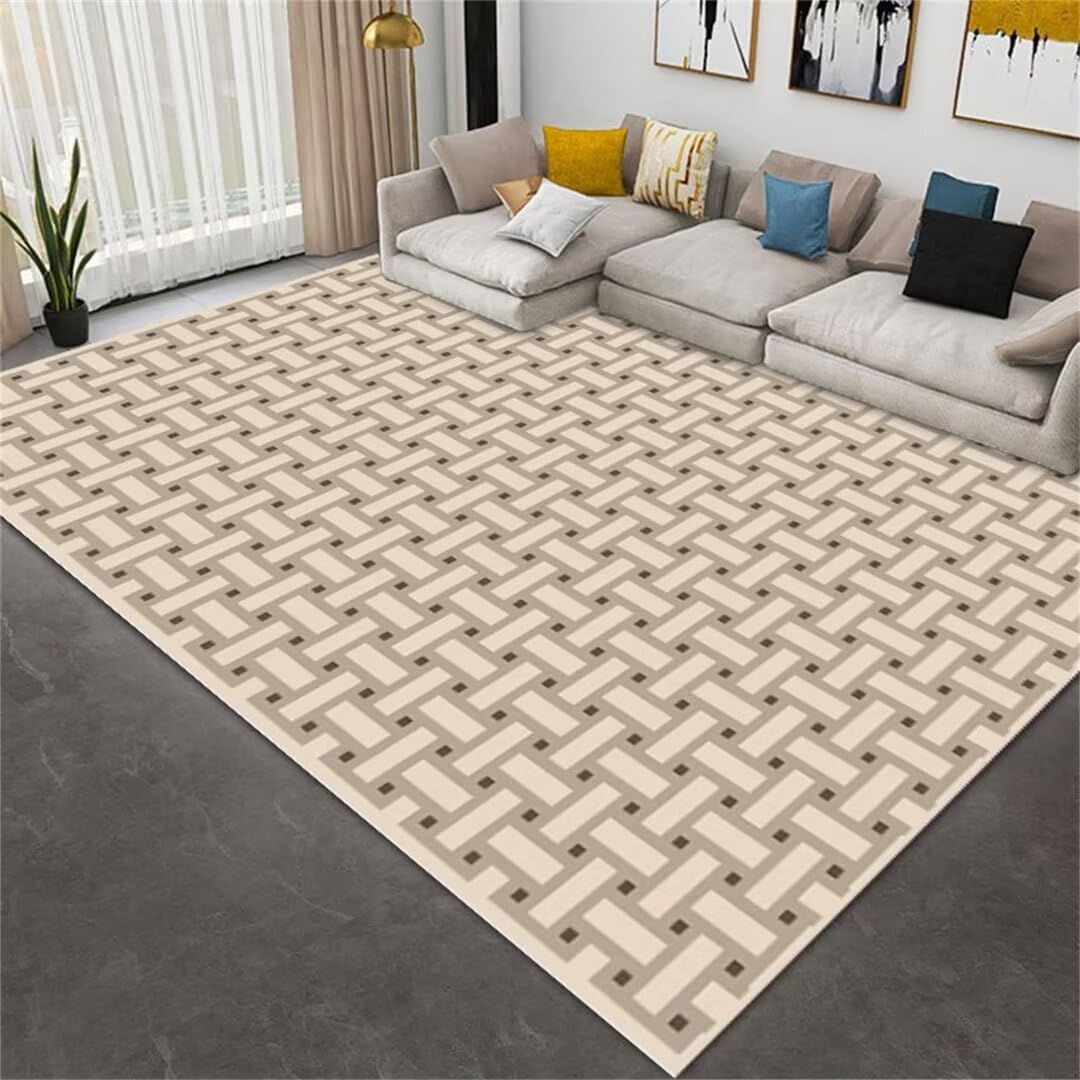 Tapis chambre bébé petit tapis géométrique carré 90x200