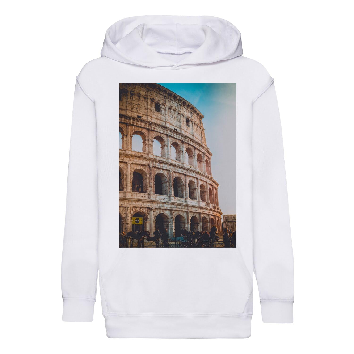 Sweat à capuche enfant Rome Colisée en coton premium - 4