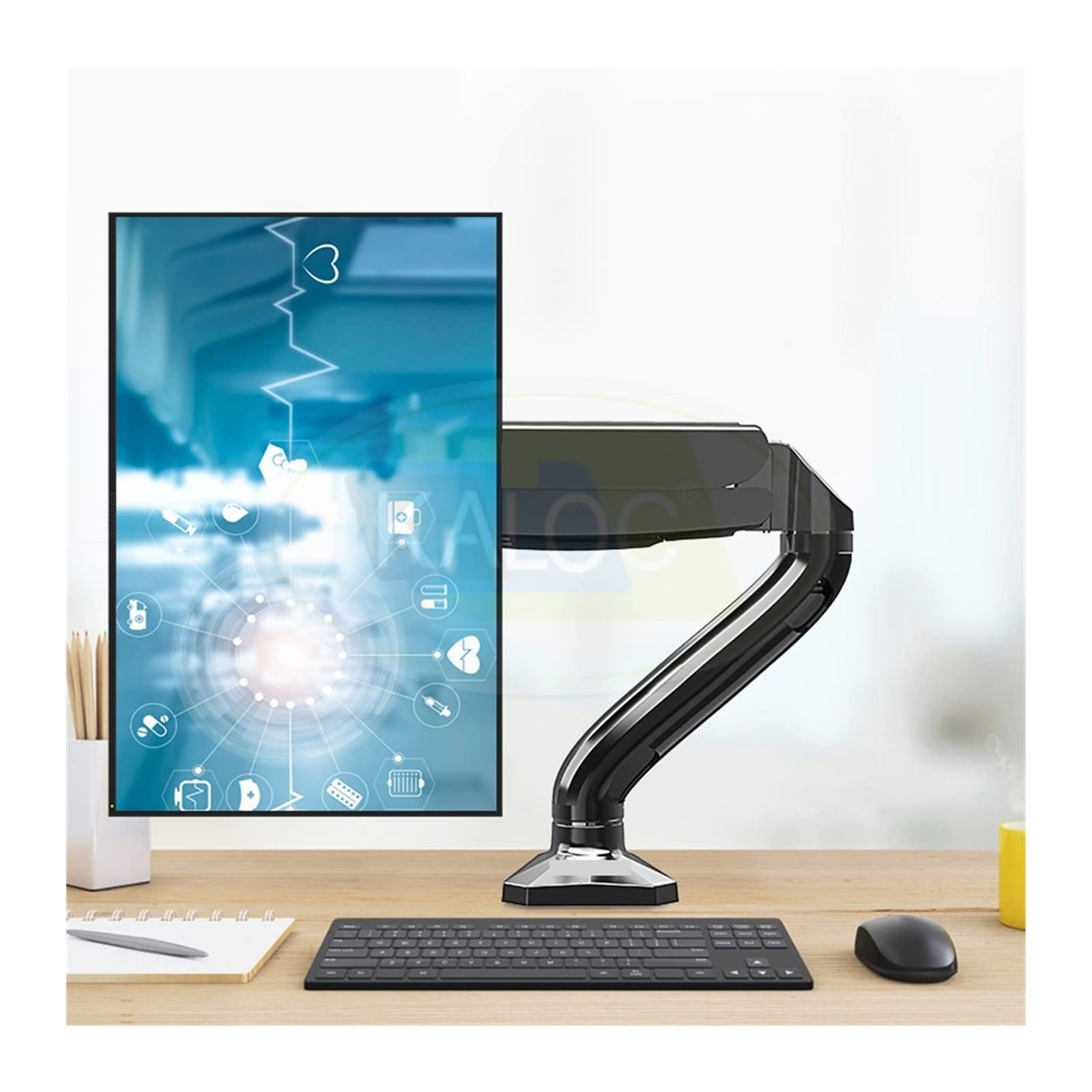Aioneer Screen Stand, Desktop Computer Monitor Stand Desktop Heightening Frame Rotating Universal Base Screen Frame Lifting