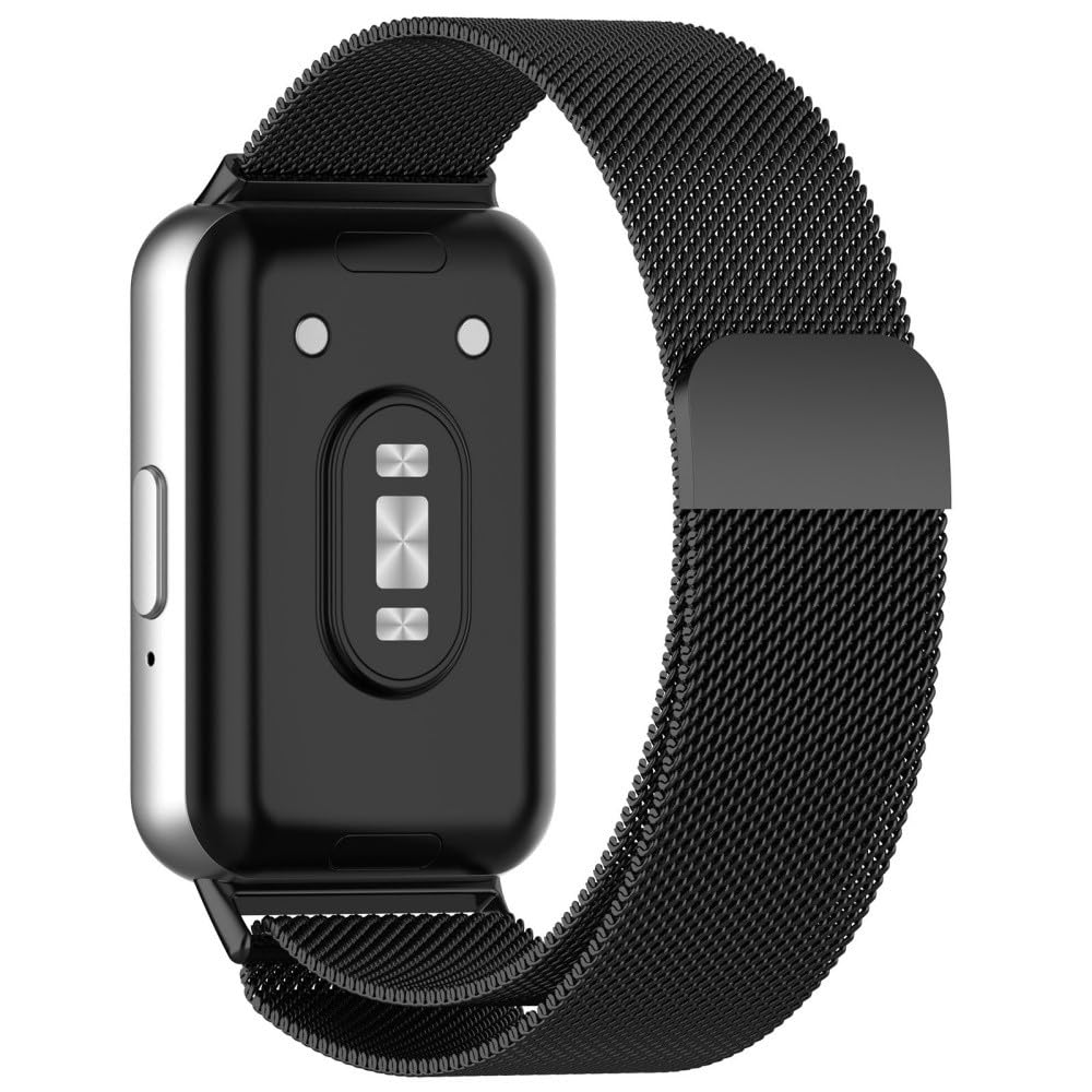 Bransoletka zastępcza, kompatybilna z Samsung Galaxy Fit 3 / SM-R390, zapięcie magnetyczne, regulowana metalowa bransoletka dla kobiet i mężczyzn