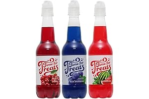 Nostalgia Snow Cone Syrup: Cherry, Blue Raspberry, Watermelon - 3-Pack