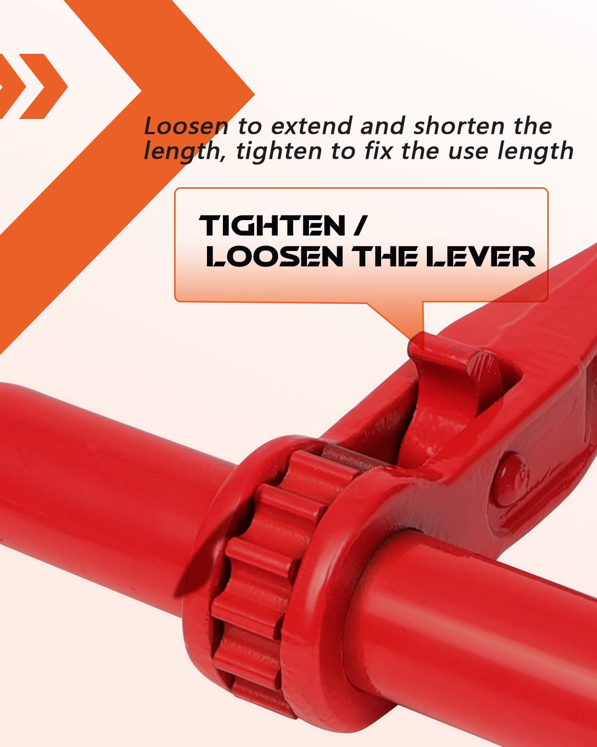 GCCSJ Heavy-Duty Ratchet Load Binder 2-Pack – 13000 Lbs Capacity For Chain Tie Down & Hauling