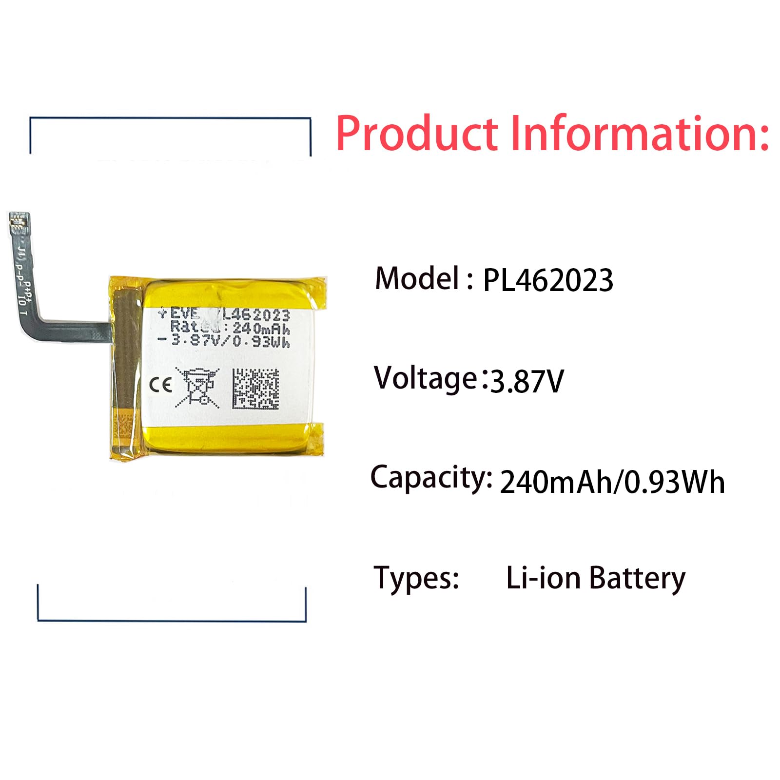 Batteria PL472023 Con Toolkit Per Amazfit GTS 4 Mini – Ricambio Di Alta Qualità, 100% Testato, 12 Mesi Di Garanzia