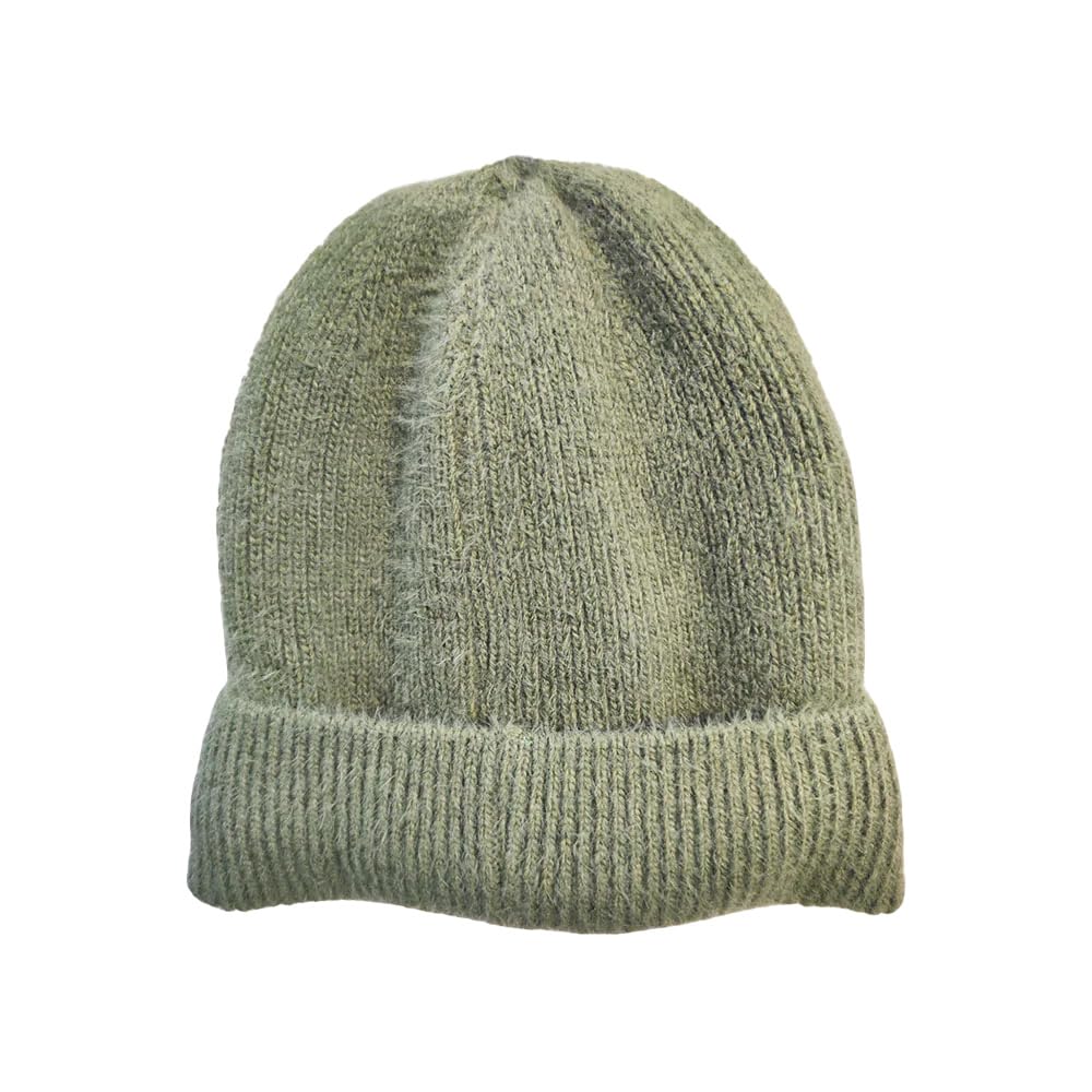 Joya socks Green Woolly Hat Unisex Mens Ladies Winter Warm Fleece Lined Beanie