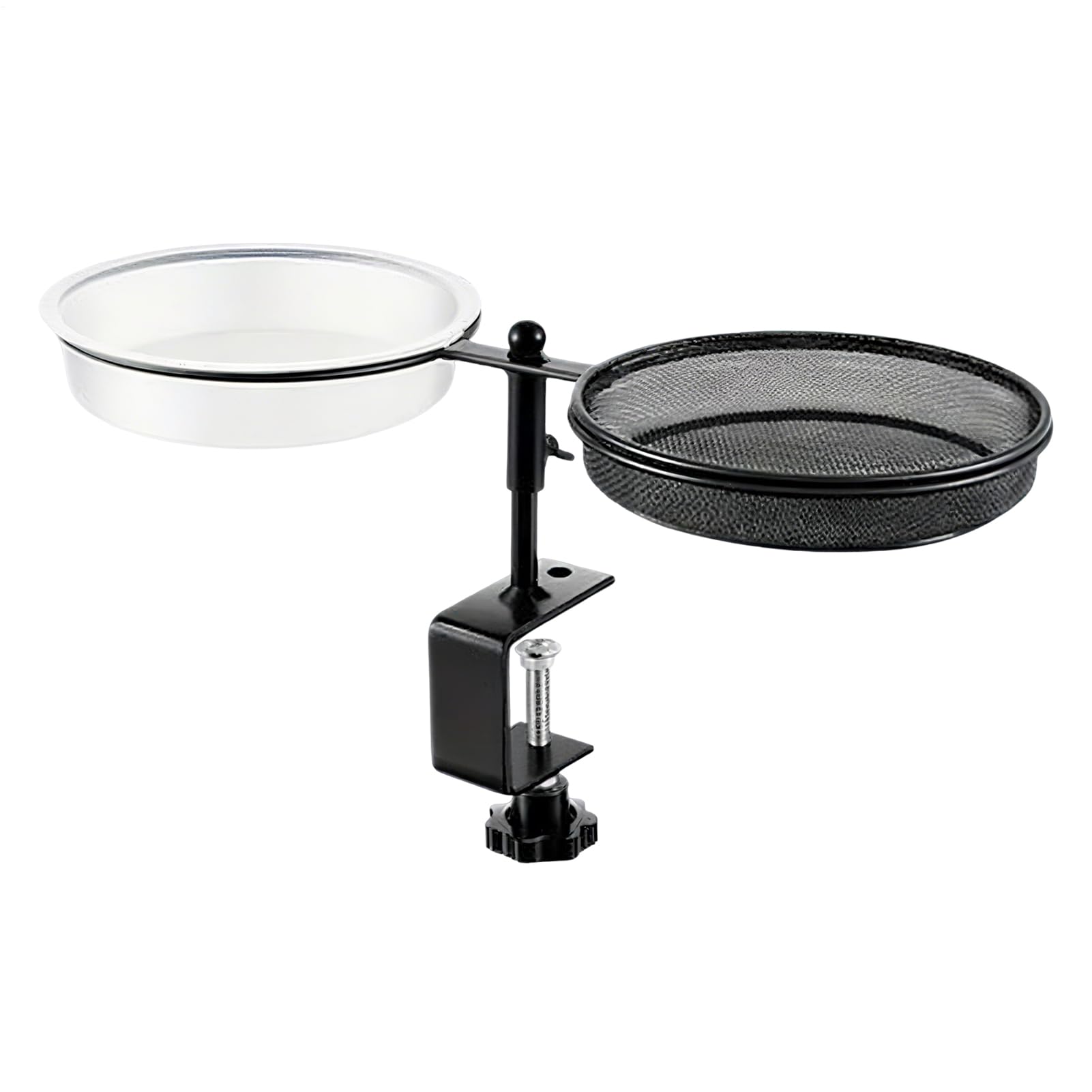 Mangeoire pour oiseaux sauvages extérieur et bol d'eau à pince pour terrasse