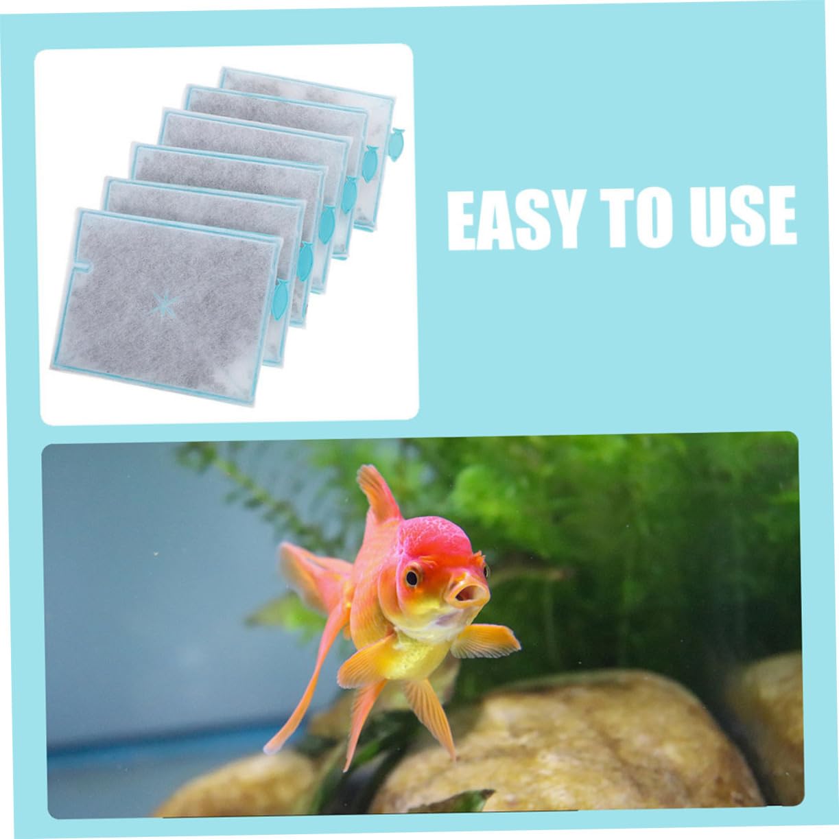Happyyami 12piezas Almohadillas para Acuarios De Filtros Gruesos para Peceras Material De Activado Filtro para Agua Limpia