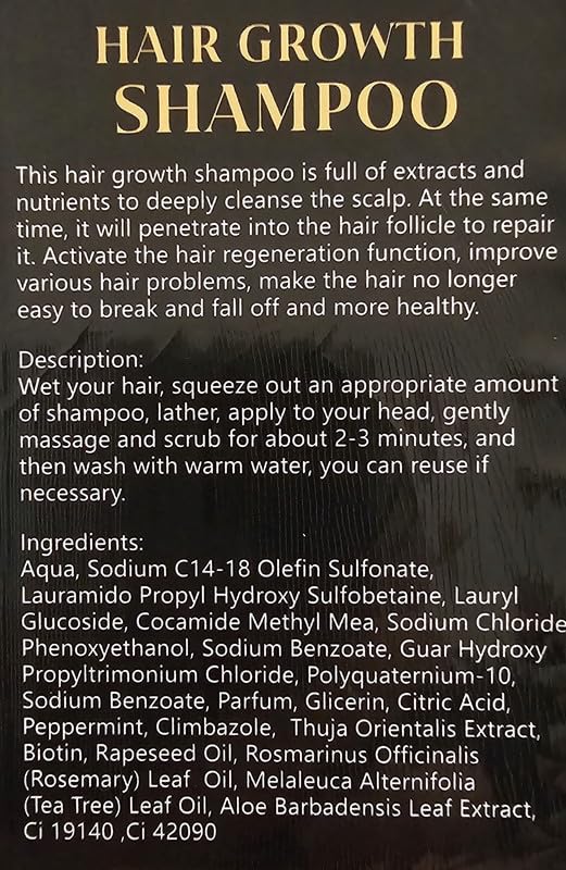Hair Care Set: Organic Shampoo, Conditioner & Oil - Strengthens Hair & Promotes Growth (3 Pack, 18 Fl Oz)