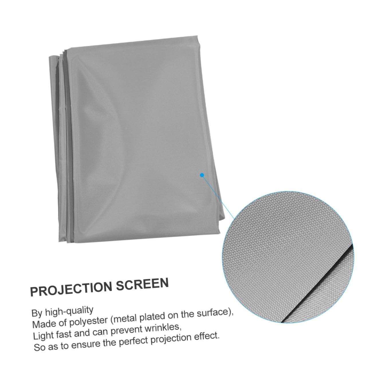 Mipcase Schermo da Parete Pieghevole 100" 16:9 per Proiettore, Telo di Proiezione Durevole Portatile, Alta Luminosità e Ampia Visione per Home Cinema, Conferenze, Eventi All’aperto