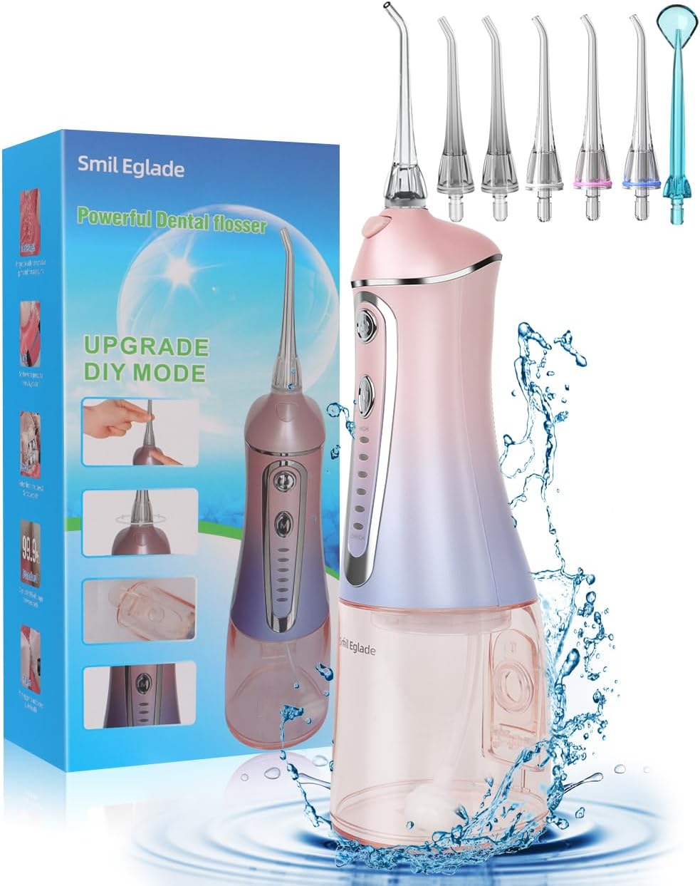 Water Dental Flosser,SmilEglade Dental Oral Irrigator
