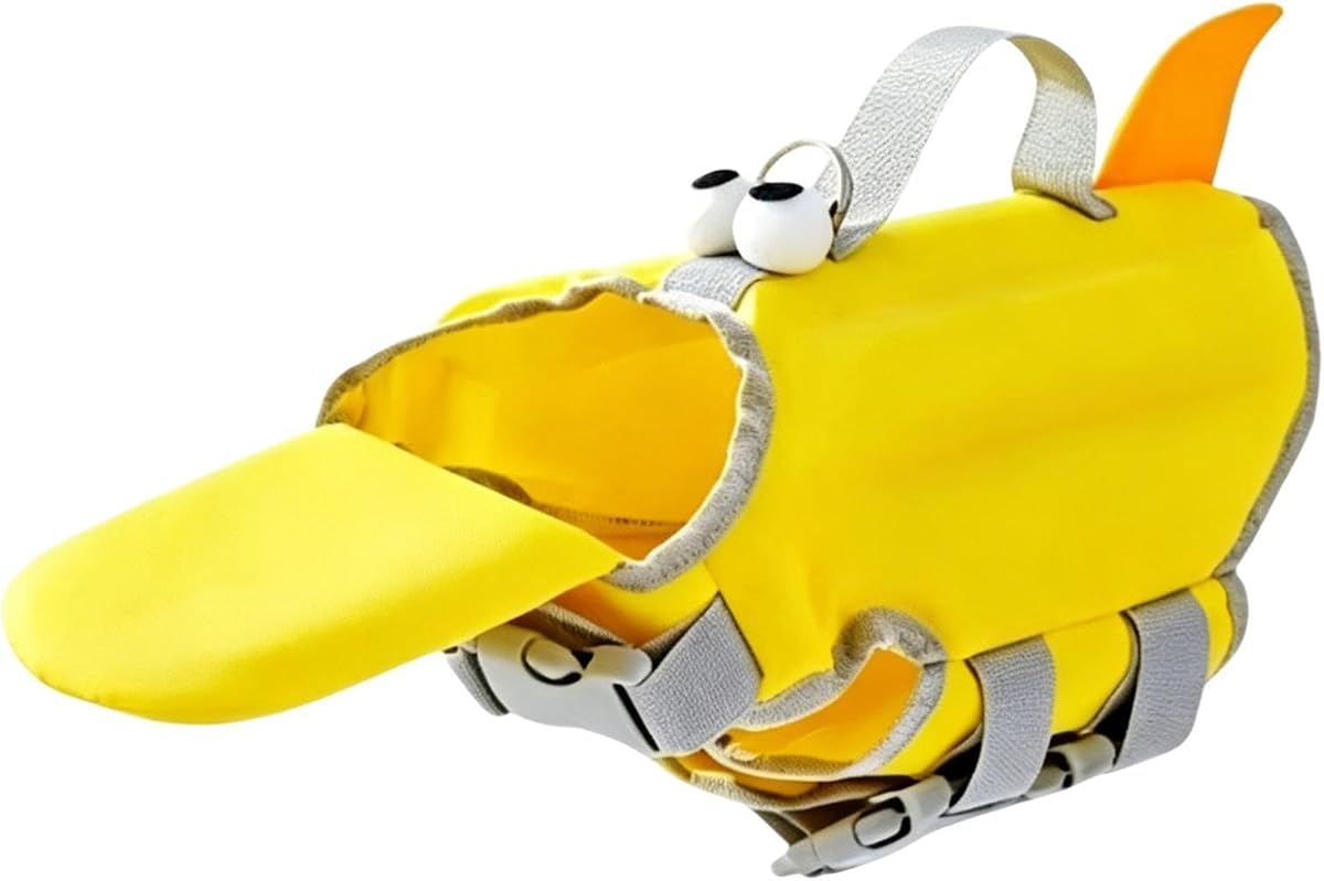 Chaleco salvavidas para perros – Bonito chaleco salvavidas para perros para nadar y navegar con alta flotabilidad y mango de rescate, chaqueta flotante ajustable para mascotas | Chaleco de natación flotante para cachorros para mascotas pequeñas, medianas y grandes