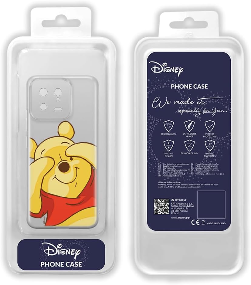ERT GROUP Mobile Phone case for Xiaomi 13 Original and Officially Licensed Disney Pattern Winnie The Pooh & Friends 033 optimally adapted to The Shape of The Mobile Phone, Partially Transparent