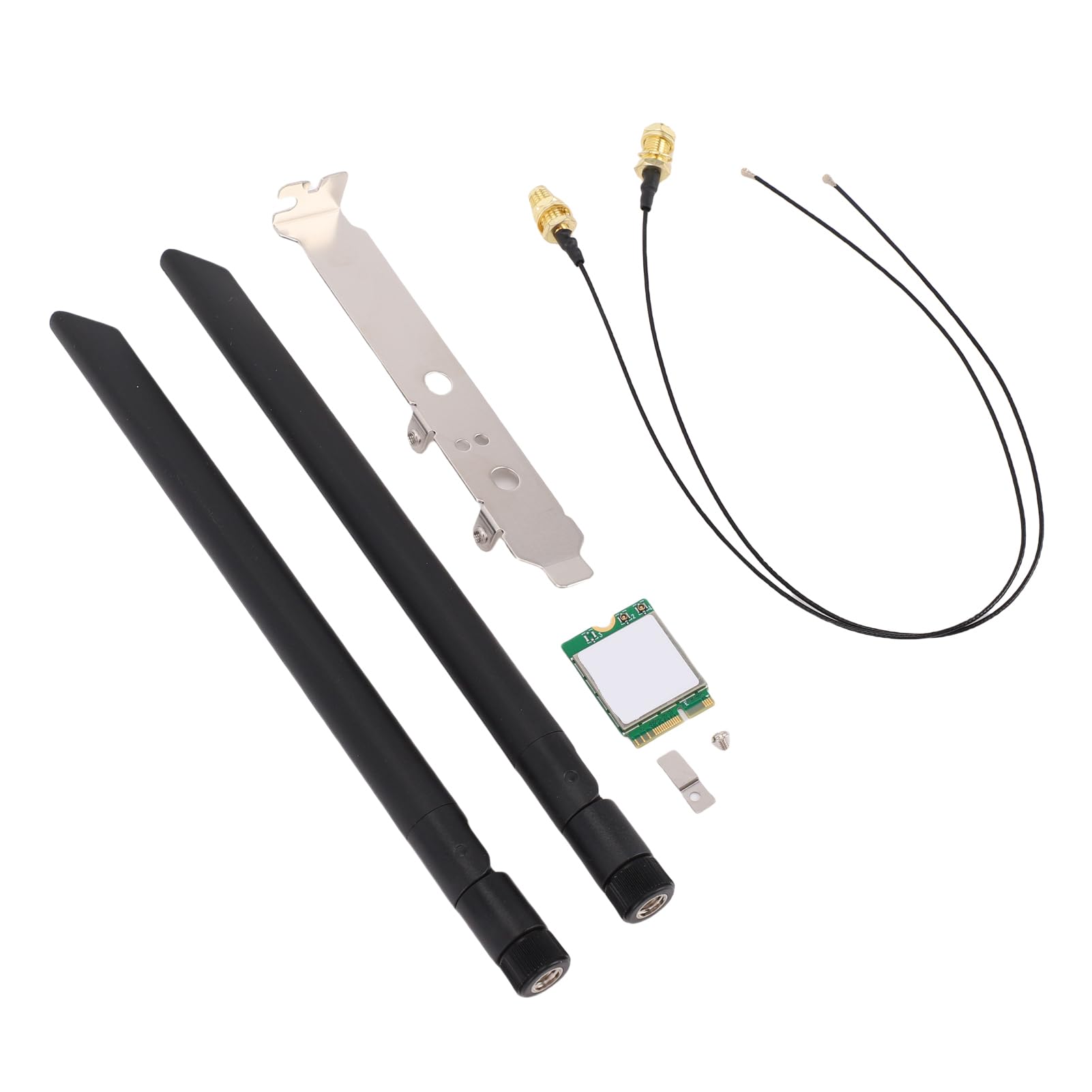 Carte WiFi 7 pour PC De Bureau, Adaptateur sans Fil Tri-Bande 2,4 Ghz, 5 Ghz Et 6 Ghz, Bluetooth 5.4, Interface NGFF M.2, avec Deux Antennes 8 Dbi, pour 10 11