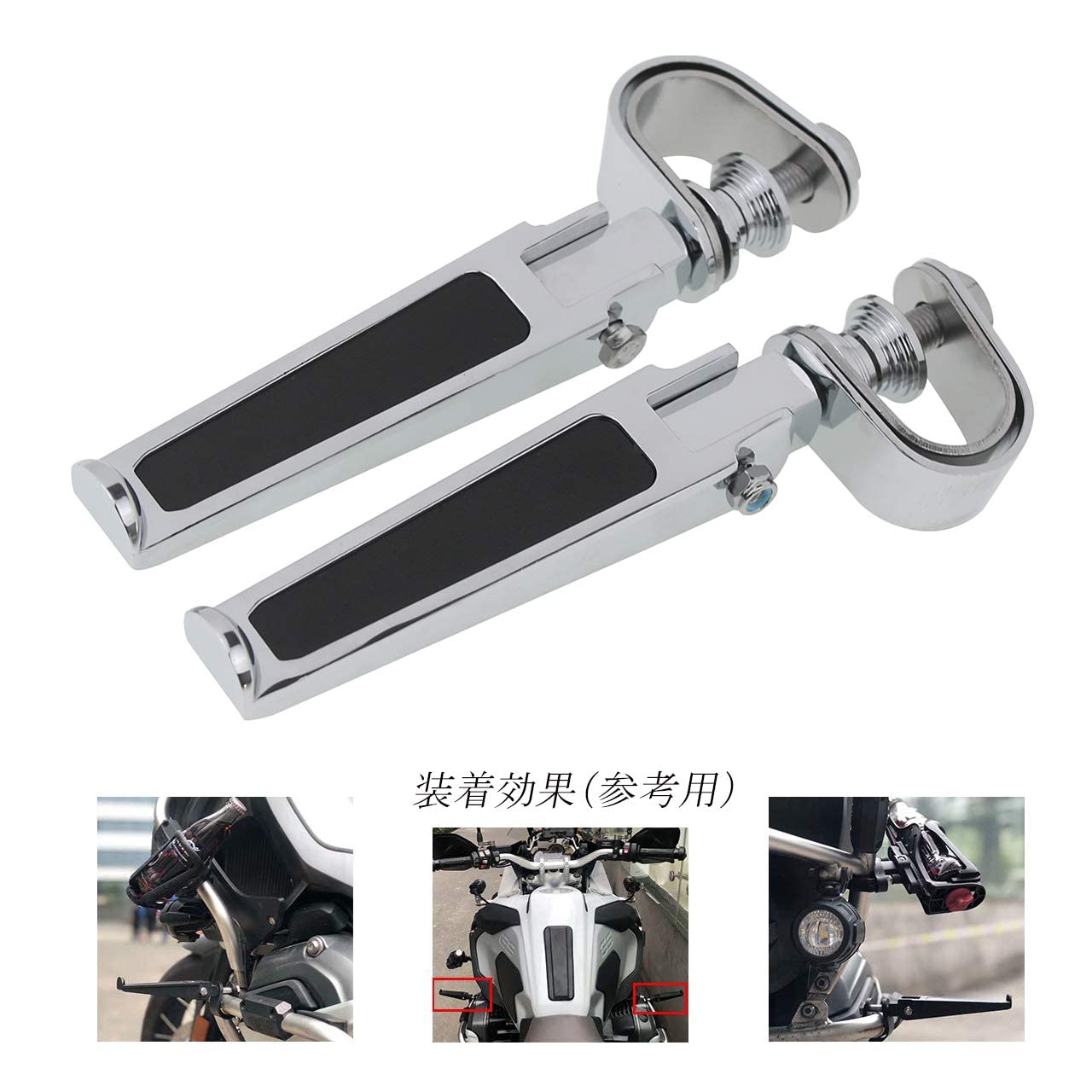 Amazon | HDBUBALUS オートバイ フットペグ フットペダル