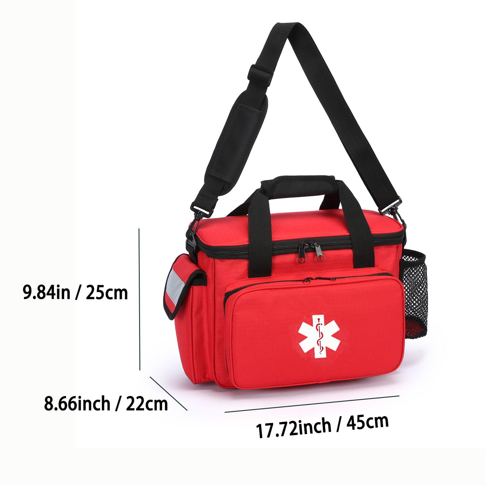 Borsa di pronto soccorso di emergenza, kit di emergenza ben organizzato, kit di pronto soccorso traumatico di sopravvivenza per casa, viaggi, campeggio, auto, aziende e dormitorio