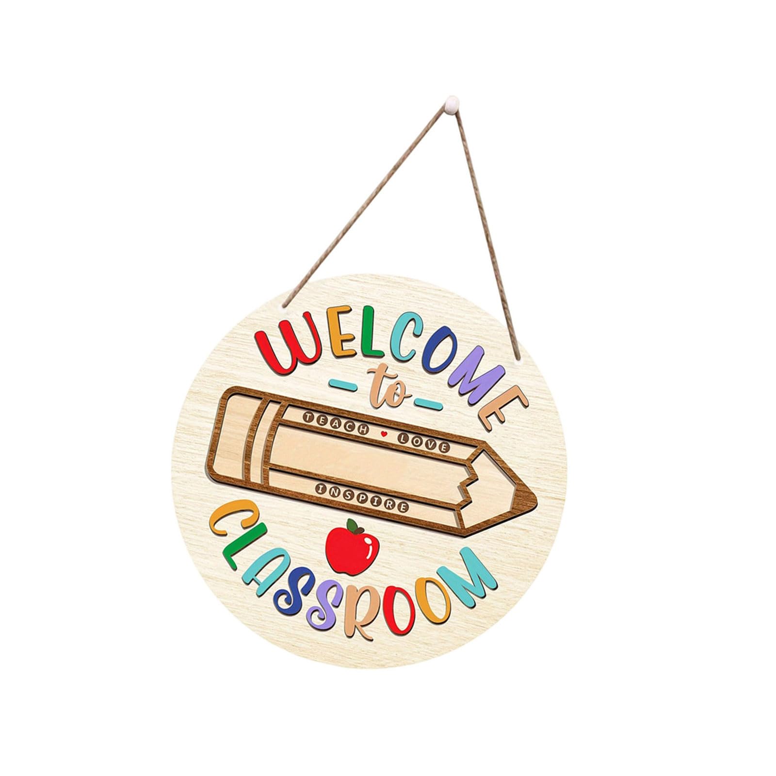 Carotoe Welcome To Campus Classroom Teacher Hanger Signs Welcomes To Our Classrooms Sign Back To School Supplies Personality Teachers Door Sign Classroom Teacher Hanger Signs