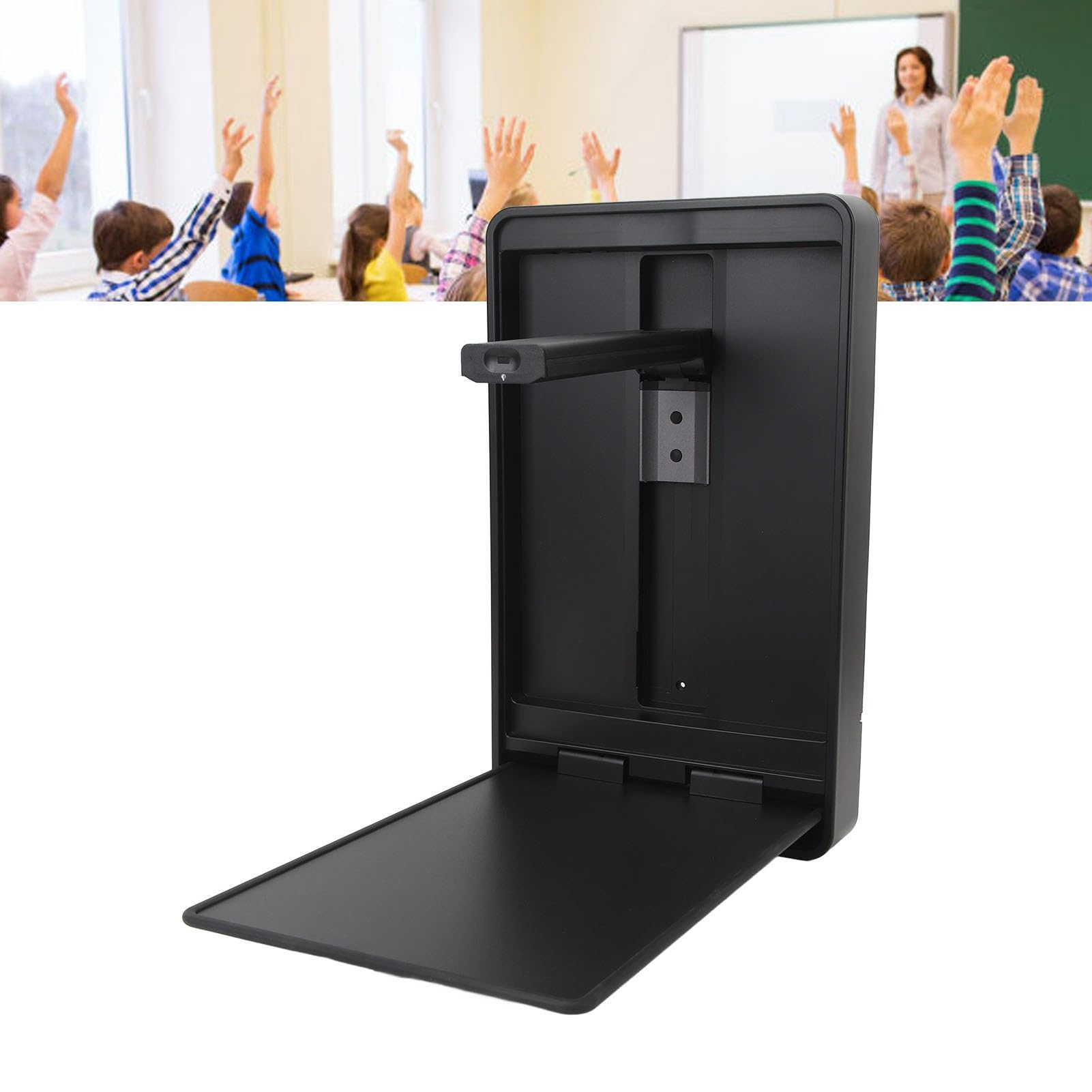 Dilwe 8MP USB Document Camera for A4 Size, Detachable Auto Focus Document Webcam with 4 LED Fill Lights for Live Demo, Web Conferencing, Distance Learning, Remote Teaching, DILWEZR64G1S5BK