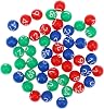 ifundom 49pcs Plastic Bingo Balls, Small Number Balls for Raffle Games, Lightweight Portable Bingo Balls for Party Lottery