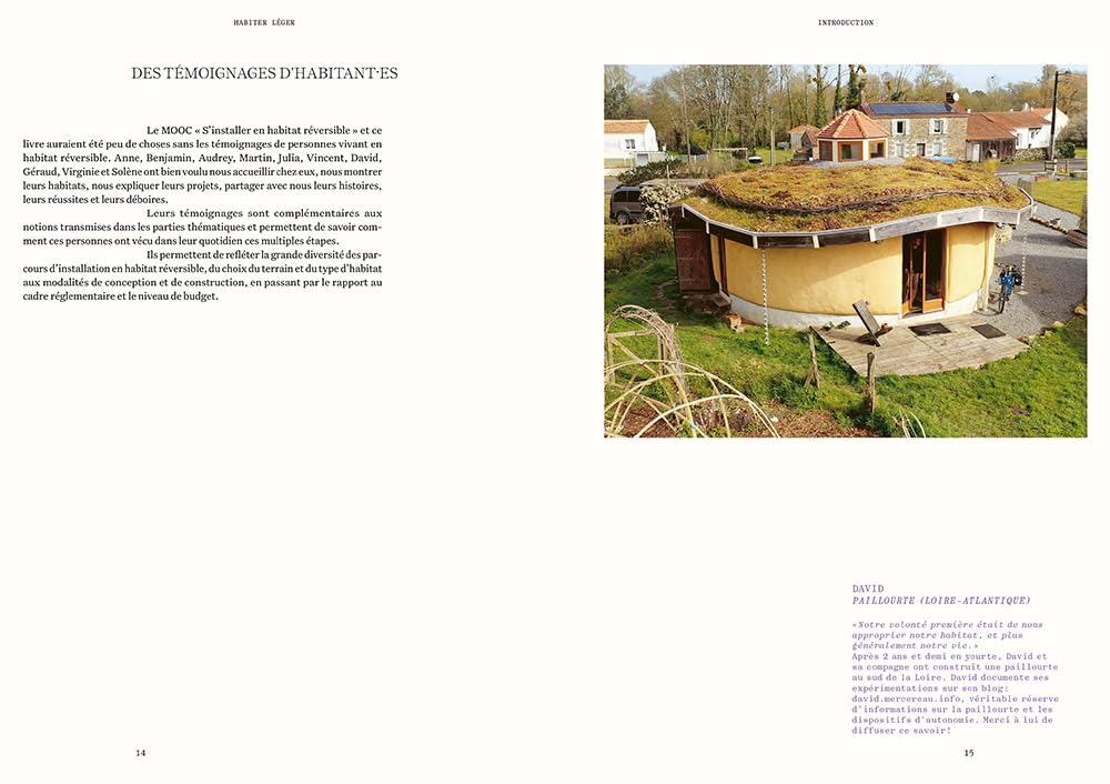 Habiter léger. Guide pratique pour s'installer en habitat réversible : tiny-house, yourte, bois-terr