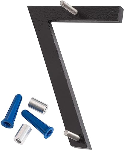 Miniatura 184 de Montague Metal Products MHN-10-3-F-BK1 Número flotante de casa, 10 pulgadas x 7.75 pulgadas x 0.375 pulgadas, negro Negro -,Dos tonos de