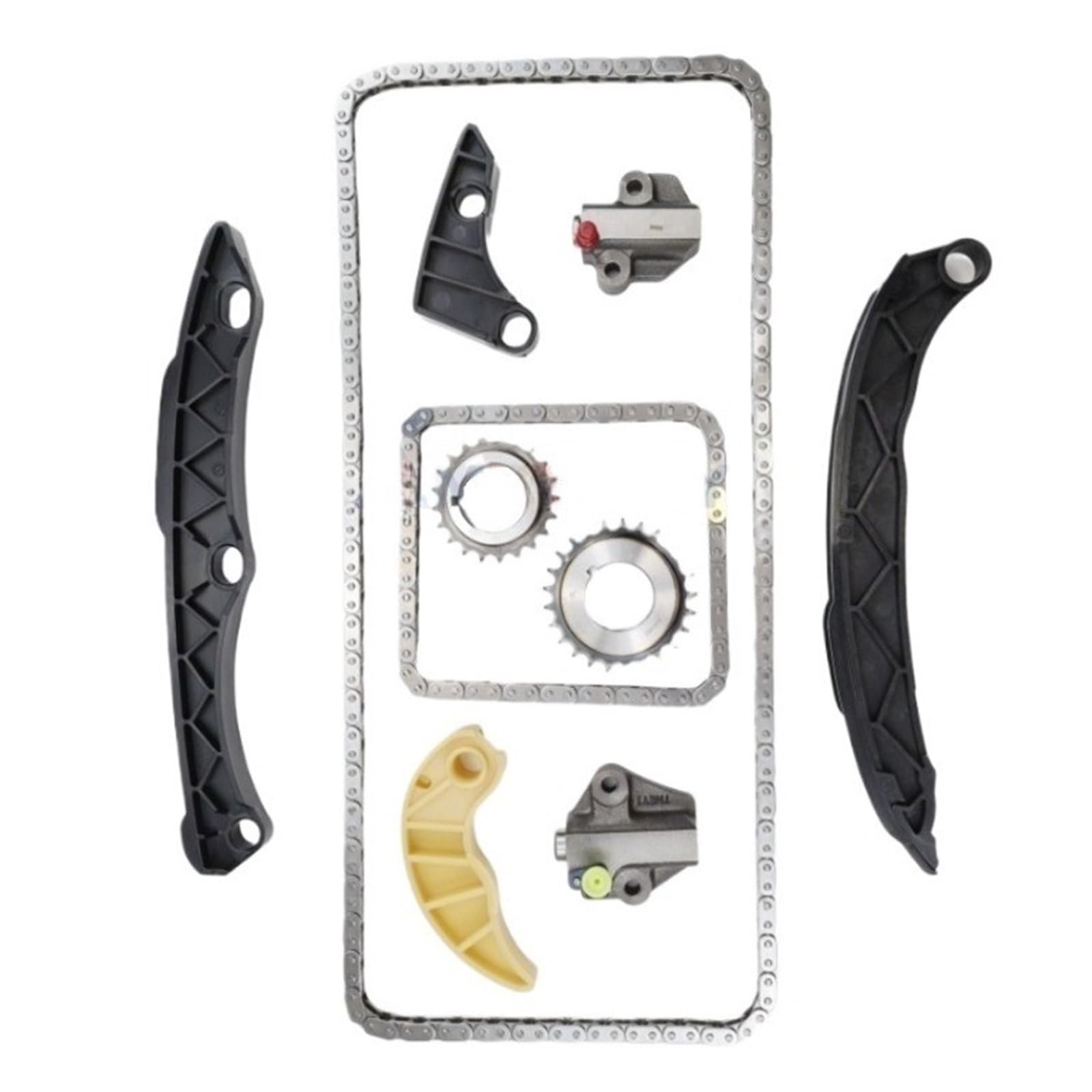 Zestaw paska rozrządu samochodowego Zestaw łańcucha rozrządu 10 sztuk pasuje do Hyundai Kia Sonata Optima Sorento Sportage 2010-2014 L4 2.4L 23121-2G561 24321-2G111