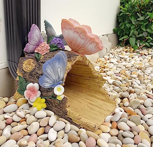 Butterfly Statues Gutter Downspout Extension Statues Garden Decoration,Resin Statue Outdoor Decor,Animal Downspout Diverter,Decorative Gutter Extension,2.5"×4"Downspout Extender Diverter Splash Block #TOP9