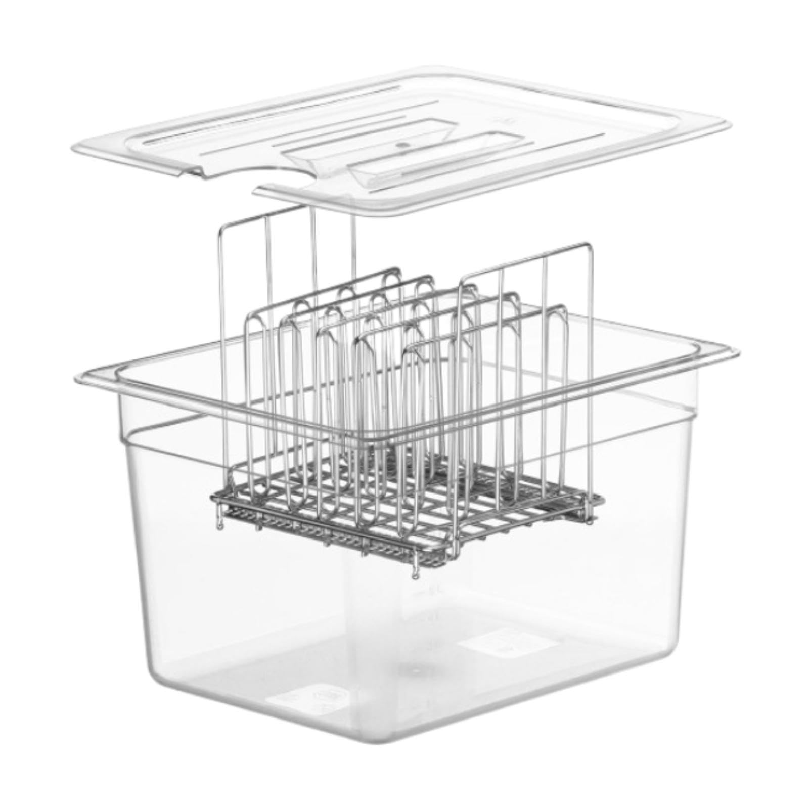 Sous Vide Container with Lid and Racks Kit Easy to Use Slow Cooker Container| Cookers & Steamers| Small Kitchen Appliances | Dining Bar |Home Garden-image-40