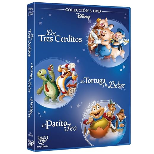Pack: Fabulas 3 Cerditos + El Patito Feo + La Liebre Y La Tortuga [DVD]