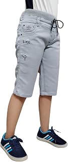 DUPER Boys Regular fit,Elastic with Drawstring Waistband,Stretchable Cotton Denim, Solid, Casual,Below Knee Length,3/4 Sho... Price In India
