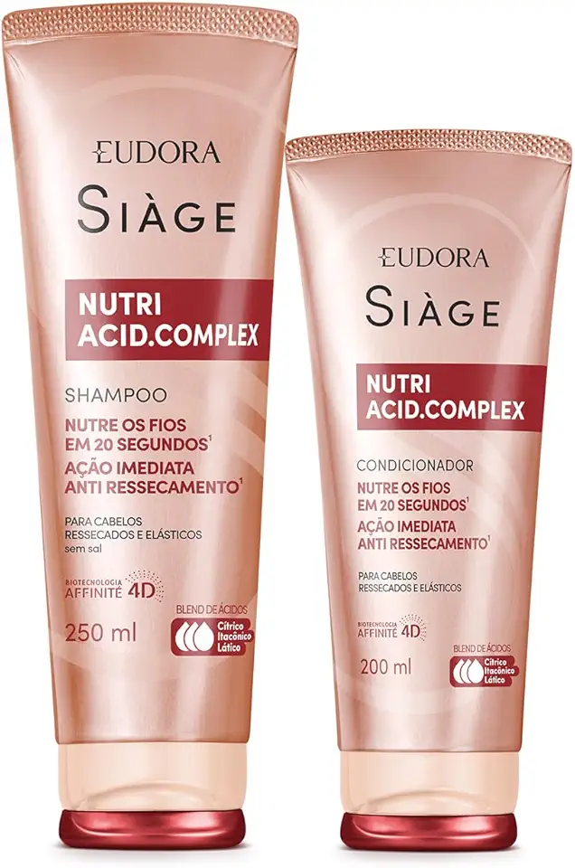 Combo Siàge Nutri Acid.Complex: Shampoo 250ml + Condicionador 200ml