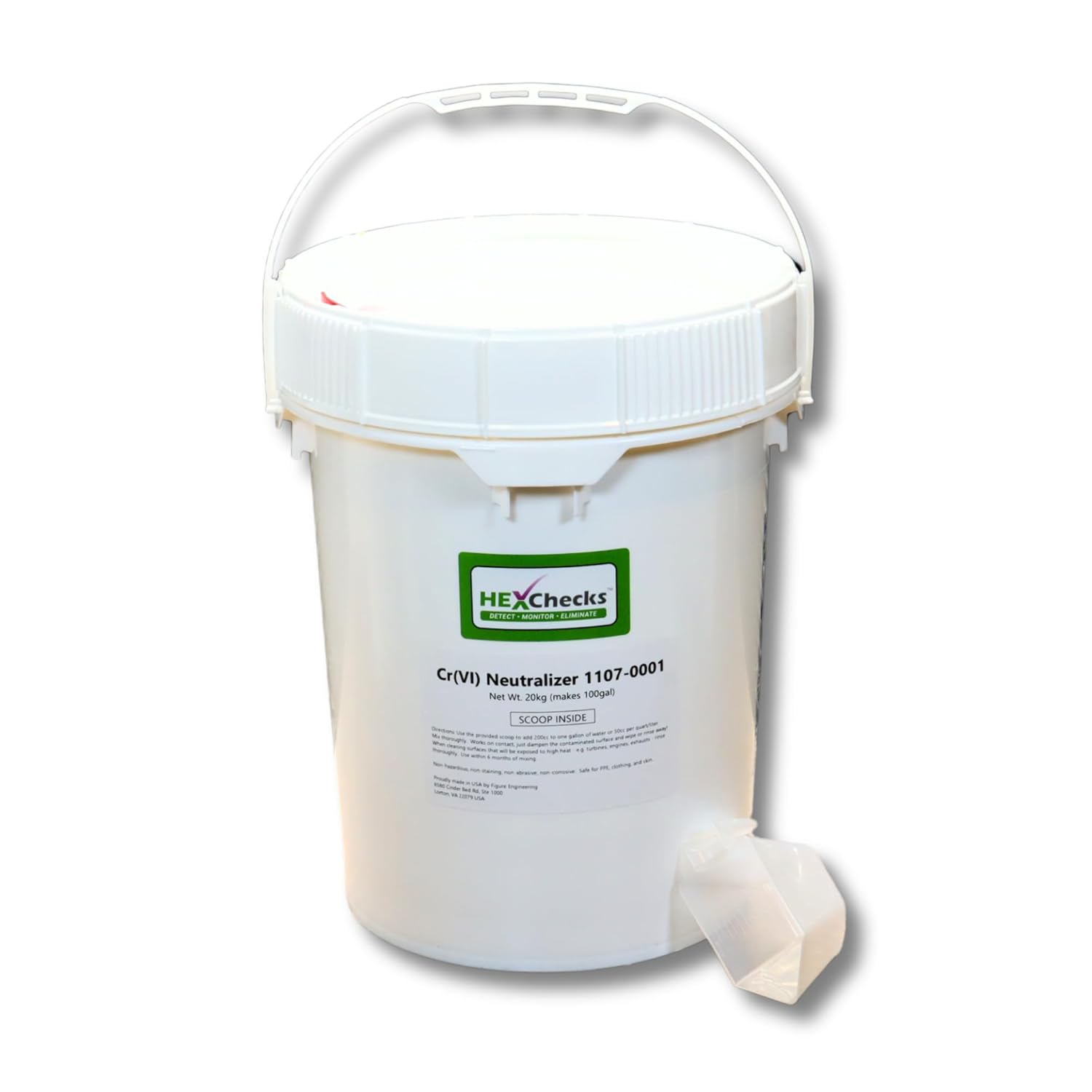 Hexavalent Chromium Neutralizer - 20kg Pail (Makes 100gal), Cr6 Cr(VI)