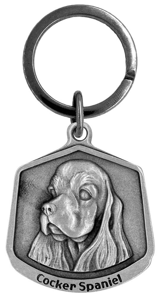 Hampshire Pewter Cocker Spaniel Dog Keychain