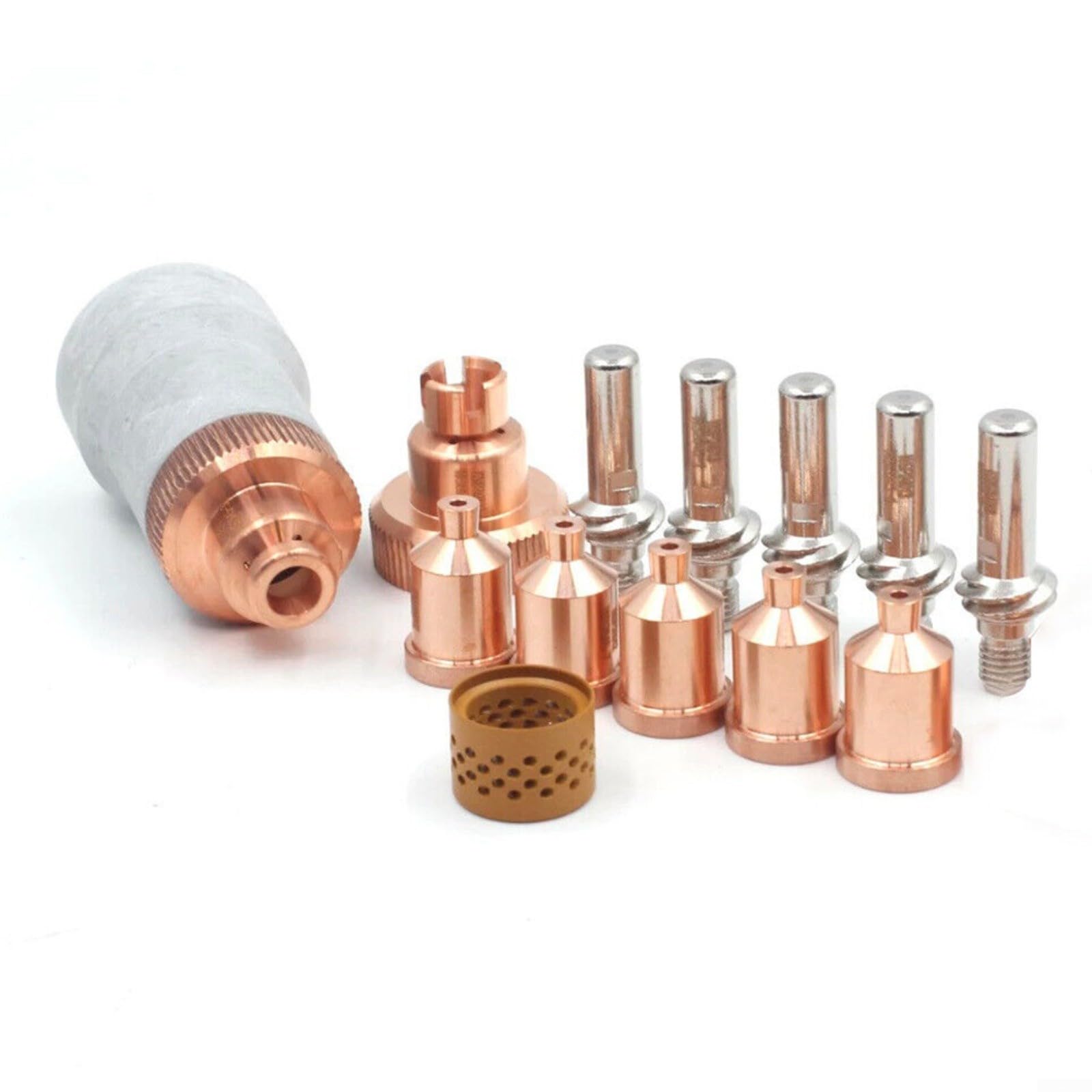 14-teiliges Plasmaschneidbrenner-Verbrauchsmaterial-Set KP2845-8 KP2845-1 KP2845-3 KP2845-2 W03X0893-66A kompatibel mit LC105 für Tomahawk 1538 Schweißen und Metallverarbeitung