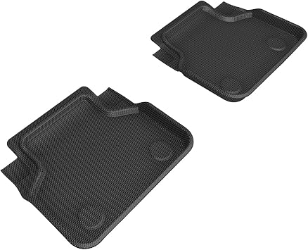 3D MAXpider Custom Fit Kagu Floor Mat Black Compatible with BMW 8 Series Gran Coupe RWD G16 2018-2026 - Second Row | All-Weather Protector, Waterproof, Easy-Install, Heavy Duty Custom-Fit Floor Liners - Second Row