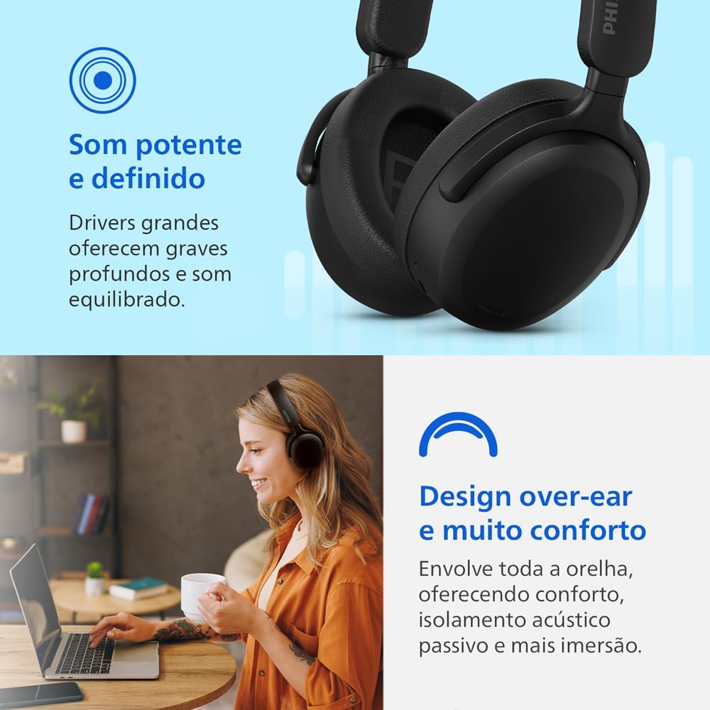 Review Philips TAH2300BK/00: o headphone que vai revolucionar suas horas de música 8 61DNcrloiGL. AC SL1000
