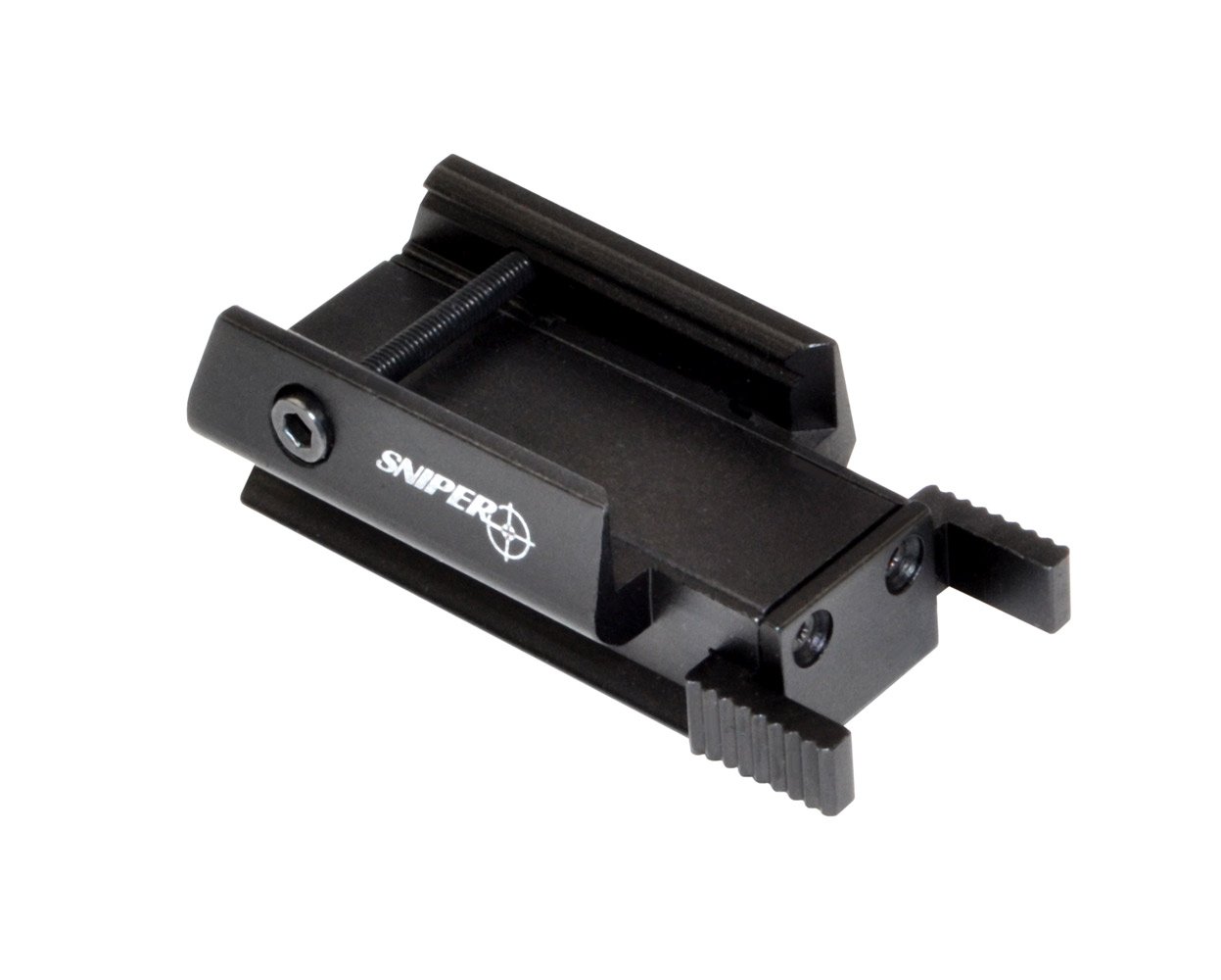 Compact Red Laser Pistol Sight for Picatinny Rails, (Class 3A, 5mW), Wind & Elevation Adjustable, Sliding On/Off Switch, Picatinny Rail Mount