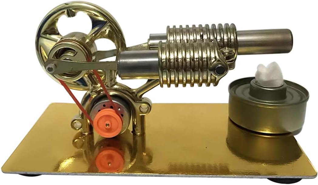 Yamix Mini Stirling Engine Stirling Motor Model with Bulb Science Toy