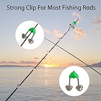 Vista 4 de Campanas de alarma de caña de pescar de plástico, campanas de pesca, campanas de caña de pescar, clips de campana de pesca de plástico, campanas