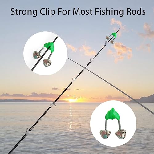 Miniatura 4 de Campanas de alarma de caña de pescar de plástico, campanas de pesca, campanas de caña de pescar, clips de campana de pesca de plástico, campanas de