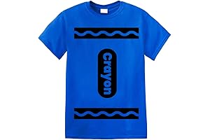 Crayon Tshirt Halloween Costume for Men Women Adult Size