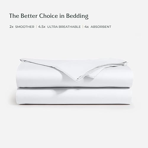 Miniatura 3 de Mayfair Linen Juego de sábanas de bambú refrescante, juego de 4 piezas para cama de tamaño matrimonial, con sábana bajera de bolsillo profundo,